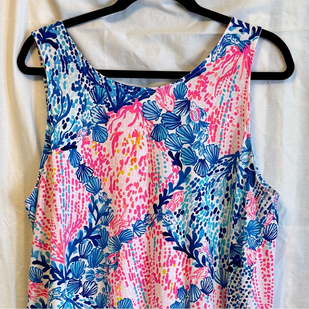 RARE_Lilly Pulitzer Kristen Swing Dress Resort White Sway With Me Excellent Cond - Picture 2 of 9